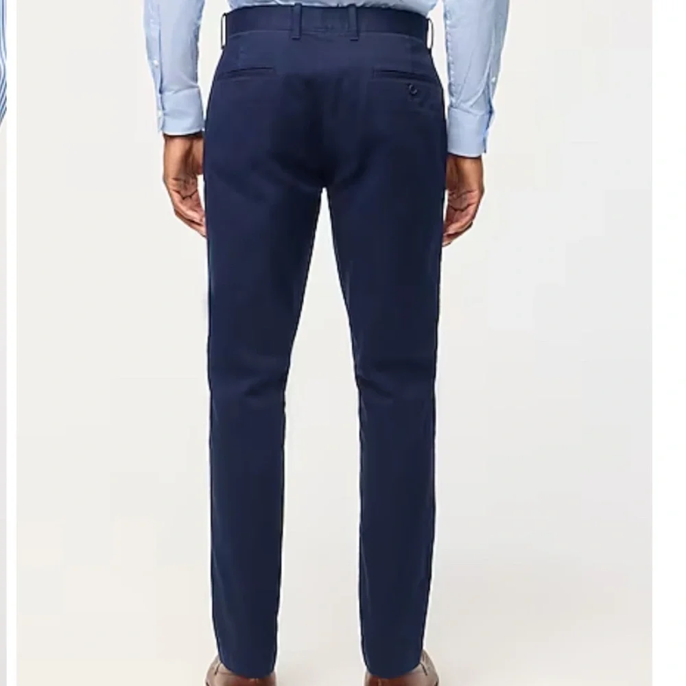 J. Crew Factory Mens Navy Slim Fit Athletic Chino Pants NWT